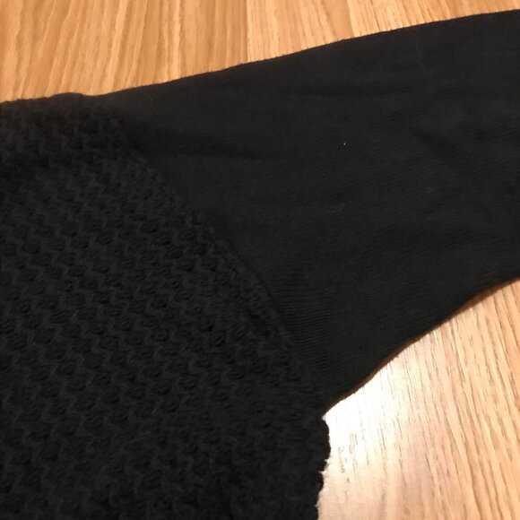 Banana Republic Women's XL Black Cable Knit Sweater - Picture 3 of 14